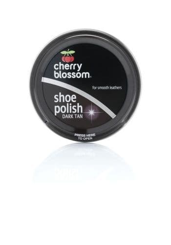 Cherry Blossom Shoe Polish - 50ml Tin Dark Tan